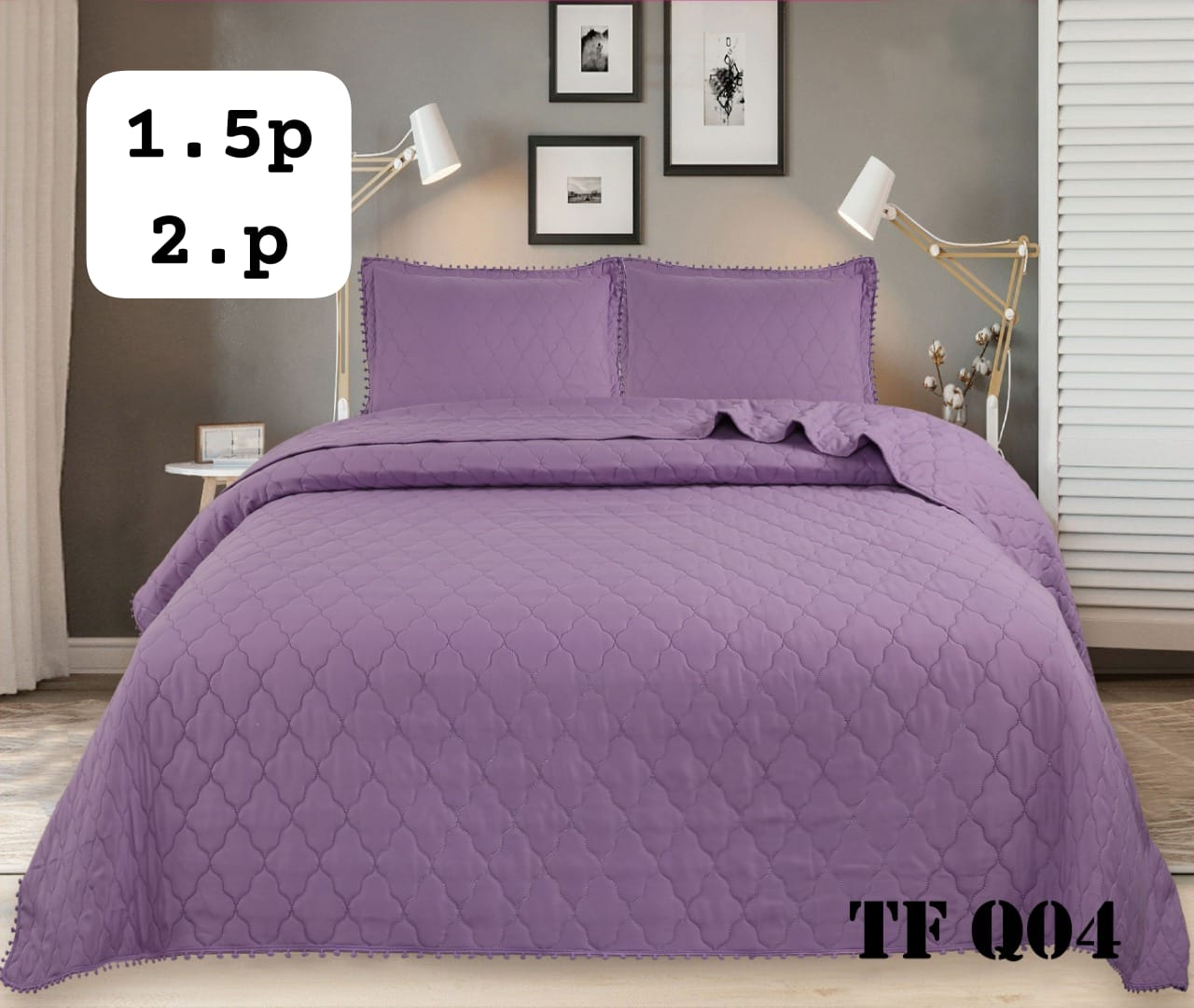 CUBRECAMA POMPONES VERANO