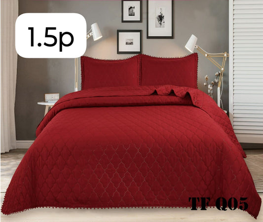 CUBRECAMA POMPONES VERANO