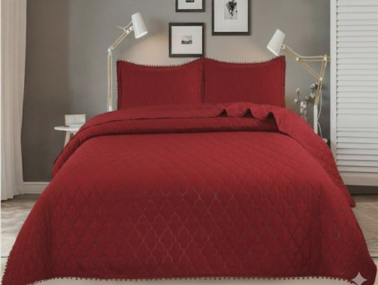 CUBRECAMA POMPONES VERANO